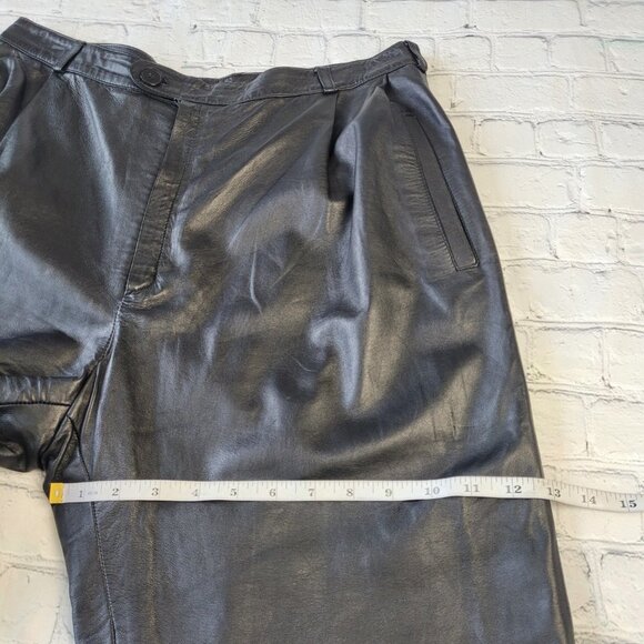 Burdines Contemporary Shop genuine leather pants size 36 - Picture 2 of 13